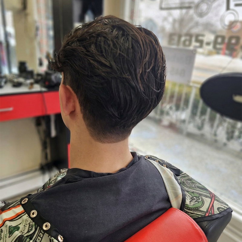 Classic haircut side profile